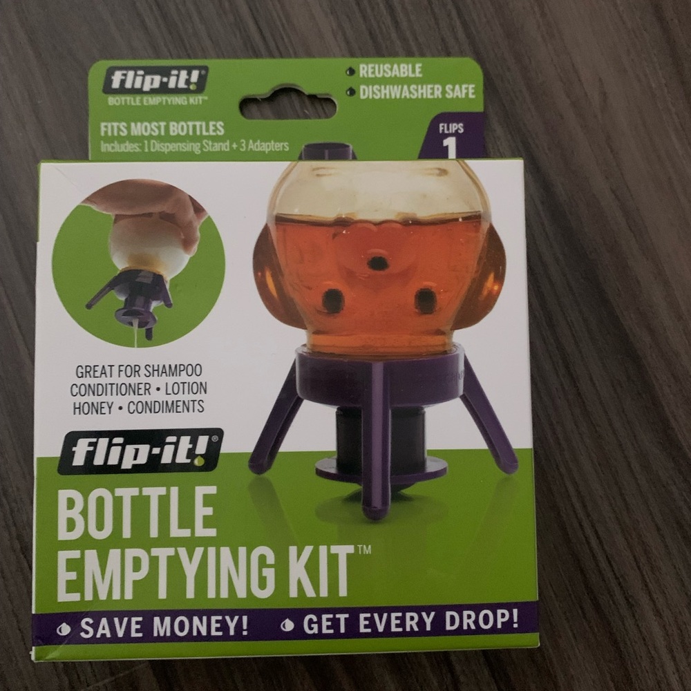 Flip it bottle emptying kit